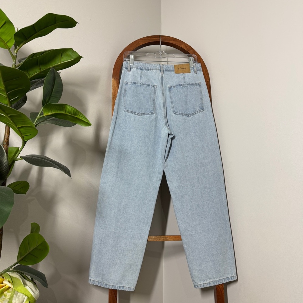 Afends Shelby 8 High Waist Ankle Jeans in Light Wash - Picture 5 of 12